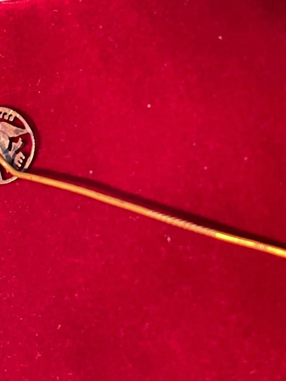 Vintage Mexican Silver Centavos Eagle Stick Pin